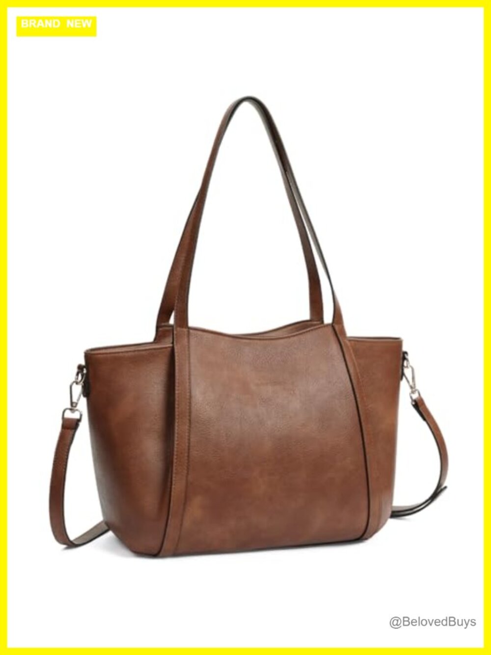 Vegan leather hobo tote handbag shoulder crossbody bag